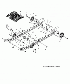 SUSPENSION, REAR and TRACK - S18CFF5BSL/BEL (49SNOWSUSPRR15550155)