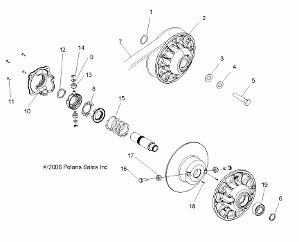 CLUTCH, DRIVEN - R08VH76AD/AG (49ATVCLUTCHDRIVEN08RZR)