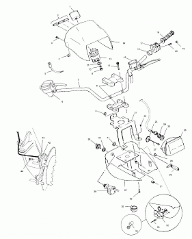 HANDLEBAR and HEADLIGHT POD - A00CH50AA (4954805480C001)