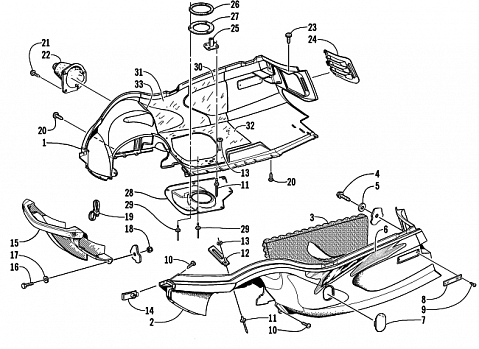 BELLY PAN AND FRONT BUMPER ASSEMBLY