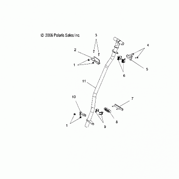 STEERING, STEERING POST ASM. - S08PB8ES/EE (49SNOWSTEERINGPOST600HO)