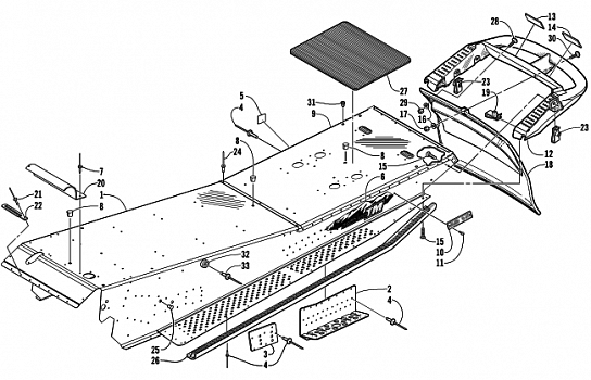 TUNNEL AND REAR BUMPER (LE)