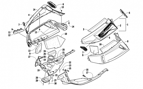 SKID PLATE AND SIDE PANEL ASSEMBLY