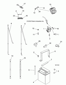 ELECTRICAL, BATTERY - A18DAE57B2 (101191)