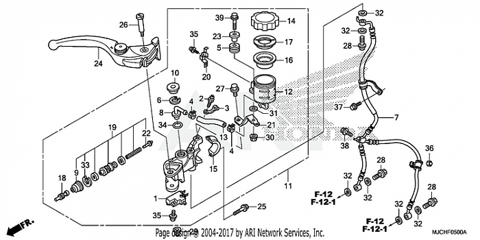 FRONT BRAKE MASTER       CYLINDER (1)