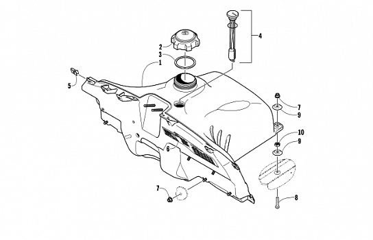 GAS TANK ASSEMBLY