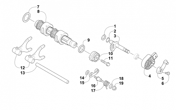 GEAR SHIFTING ASSEMBLY