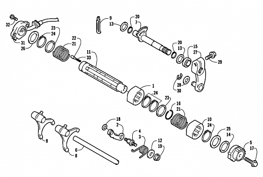 GEAR SHIFTING ASSEMBLY