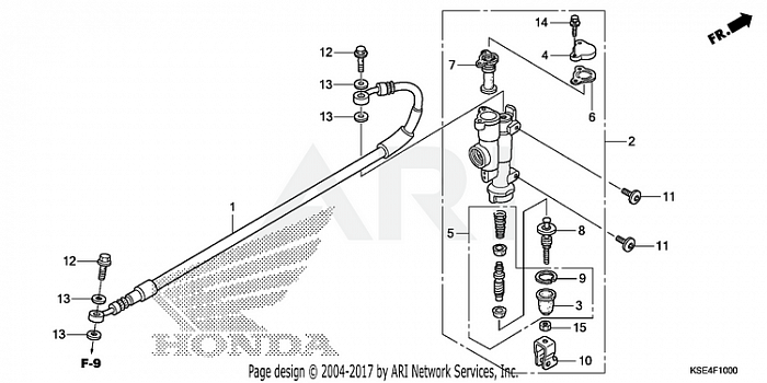 REAR BRAKE MASTER CYLINDER