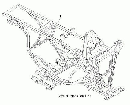 CHASSIS, FRAME - A10NG50AA (49ATVFRAME10TBLZR)