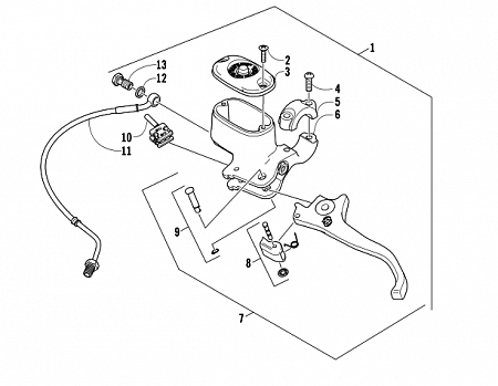 HYDRAULIC HAND BRAKE ASSEMBLY