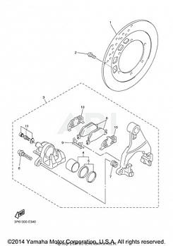 REAR BRAKE CALIPER