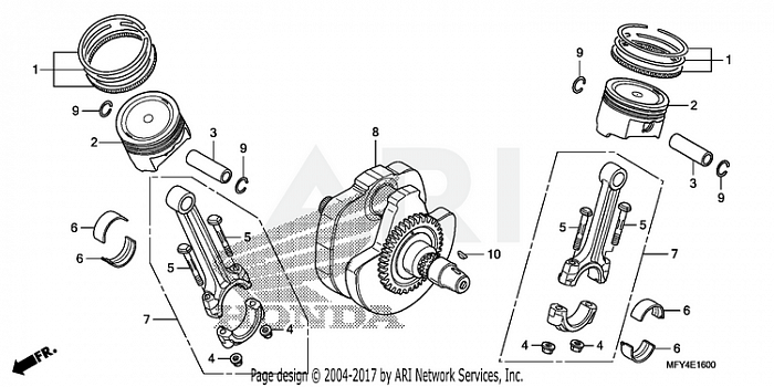 CRANKSHAFT + PISTON