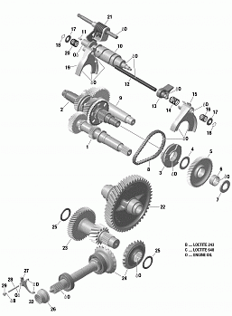 Gear Box And Components Without Lockable Differential
