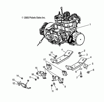 ENGINE, MOUNTING - S07NP5CS/CE (4997259725C05)