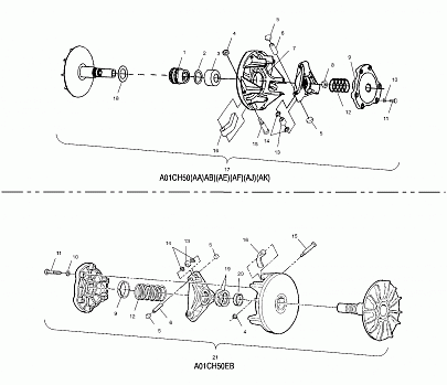 DRIVE CLUTCH - A01CH50AA (4964466446C002)