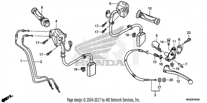 HANDLE LEVER@SWITCH@CABLE