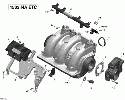 Air Intake Manifold And Throttle Body 2_Sea-Doo