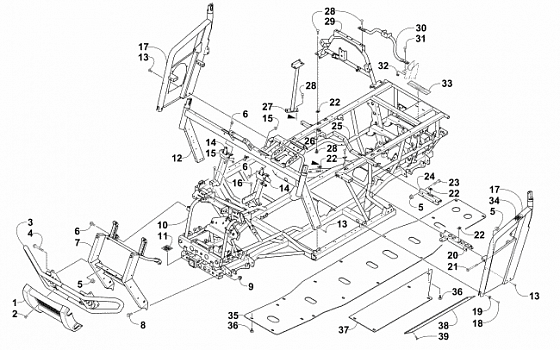 FRAME AND RELATED PARTS