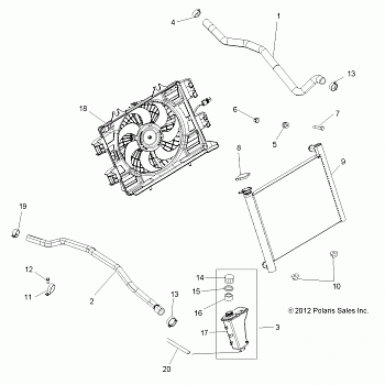 ENGINE, COOLING SYSTEM - A14GH85AD/EAI (49ATVCOOL13850SCRAM)