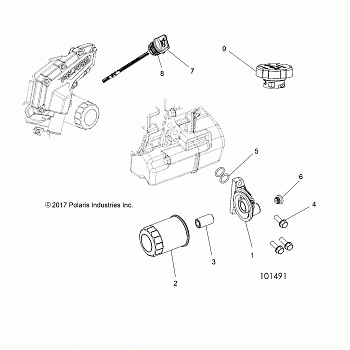 ENGINE, OIL FILTER and DIPSTICK - A18DAE57B2 (101491)