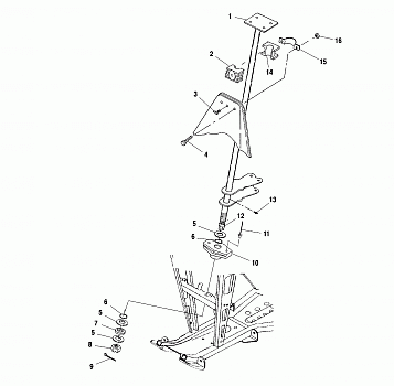 STEERING POST - A01CB32AA (4963966396B008)