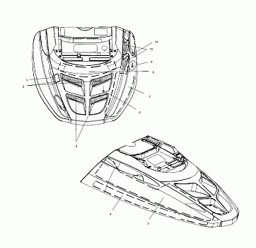 HOOD - FOAM/FOIL - S00SR8BSA (4954115411A011)