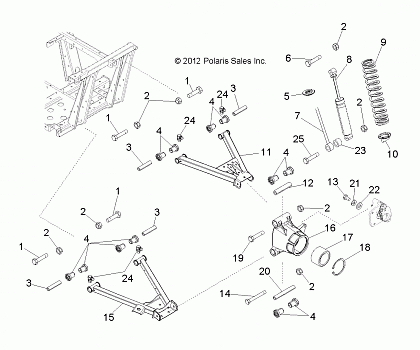 SUSPENSION, REAR - R18RMAE4G8/G9 (49RGRSUSPRR13EV)