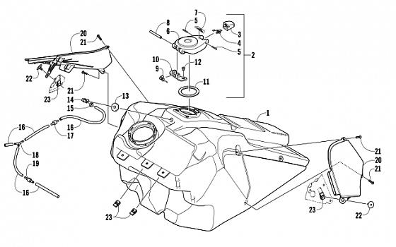 GAS TANK ASSEMBLY