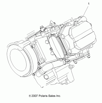 ENGINE, SHORT BLOCK - A13MH50TD (49ATVENGINE08SP500)