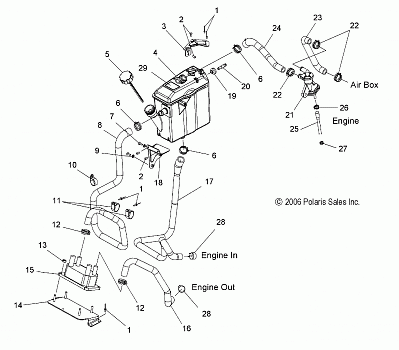 ENGINE, OIL COOLING SYSTEM - S08PY7FS/FE (49SNOWOILTANK08IQTRBO)