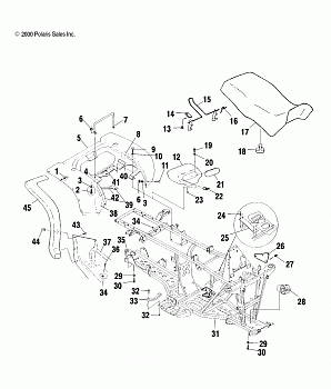 REAR CAB and SEAT - A00CH33AC (4959905990A005)