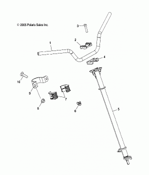 STEERING, POST and HANDLEBAR - A08GJ52AA/AB/AC (4999201899920189B02)