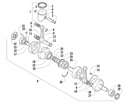 PISTON AND CRANKSHAFT