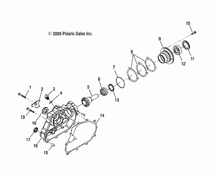 DRIVE ASSEMBLY, REAR - A06PB20AA/AB/AC/LE (4999202449920244A06)