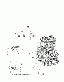 ENGINE, COOLING, THERMOSTAT and BYPASS - Z18VAA87B2/E87BM/BW (49RGRTHERMO15RZR900)