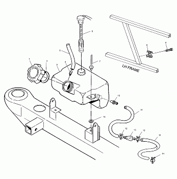 OIL TANK - A03BA38CA (4982568256A11)