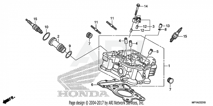 REAR CYLINDER HEAD