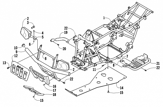 FRAME AND RELATED PARTS