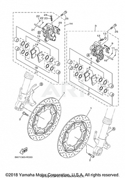 FRONT BRAKE CALIPER