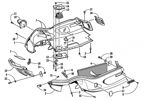 BELLY PAN AND FRONT BUMPER ASSEMBLY