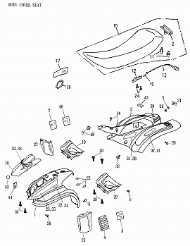 Body Cover, Seat 172a-18