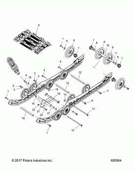 SUSPENSION, REAR and TRACK - S18DDL8PS/PEM (600564)