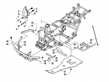 FRAME AND RELATED PARTS