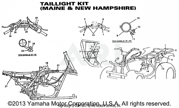 TAILLIGHT KIT MAINE AND NEW HAMPSHIRE ONLY