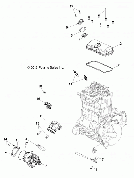 ENGINE, THROTTLE BODY and VALVE COVER - R13XE76AD/EAI (49RGRTHROTTLEBODY13RZR)