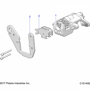 BRAKES, REAR CALIPER -  A19HAA15A7/B7 (C101406)