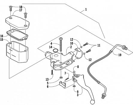 HYDRAULIC HAND BRAKE ASSEMBLY