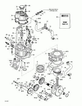 Crankshaft, Pistons And Cylinder