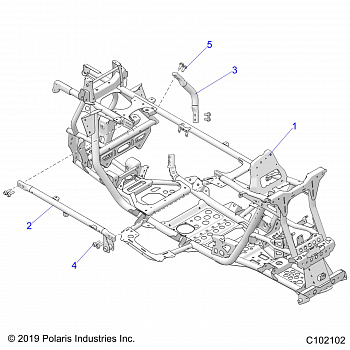 CHASSIS, MAIN FRAME - A20SGE95AK (C102102)